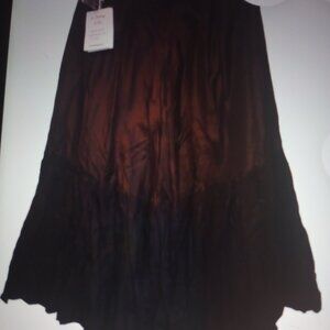 La Redoute black 100% silk skirt sz 16 New with tags!